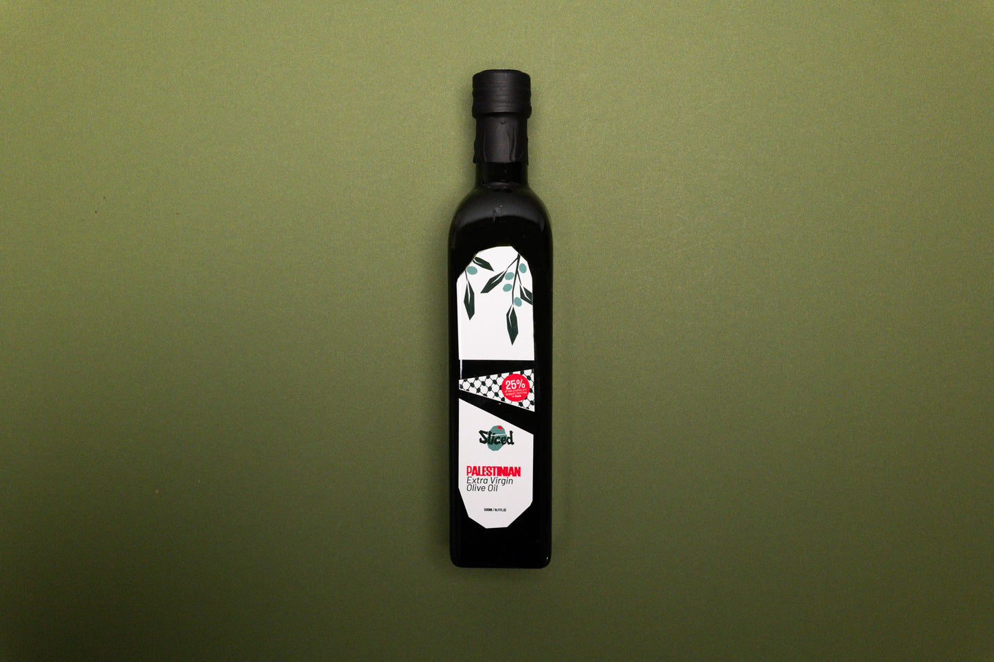Sliced Palestinian Extra Virgin Olive Oil (500ml)