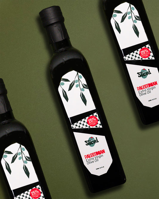 Sliced Palestinian Extra Virgin Olive Oil (500ml)